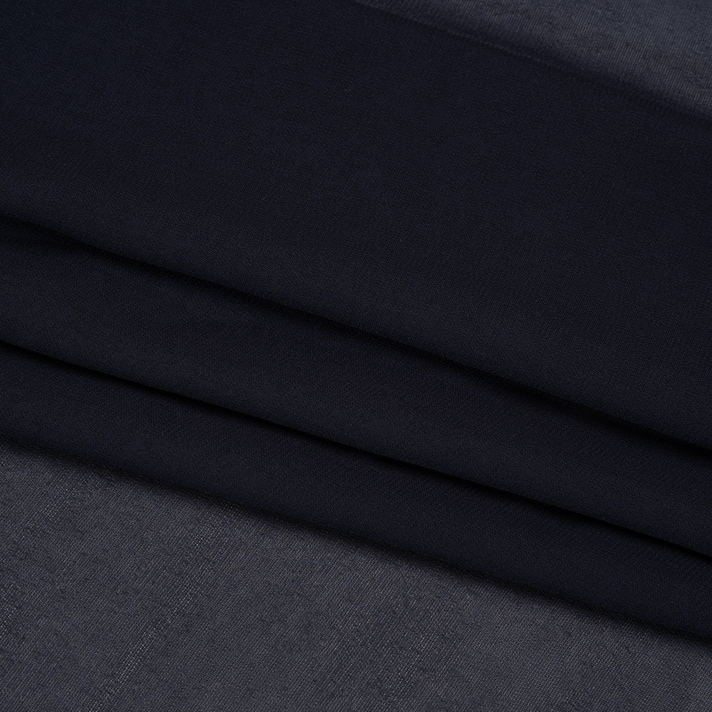 Famous Australian Designer Midnight Viscose Georgette Folded