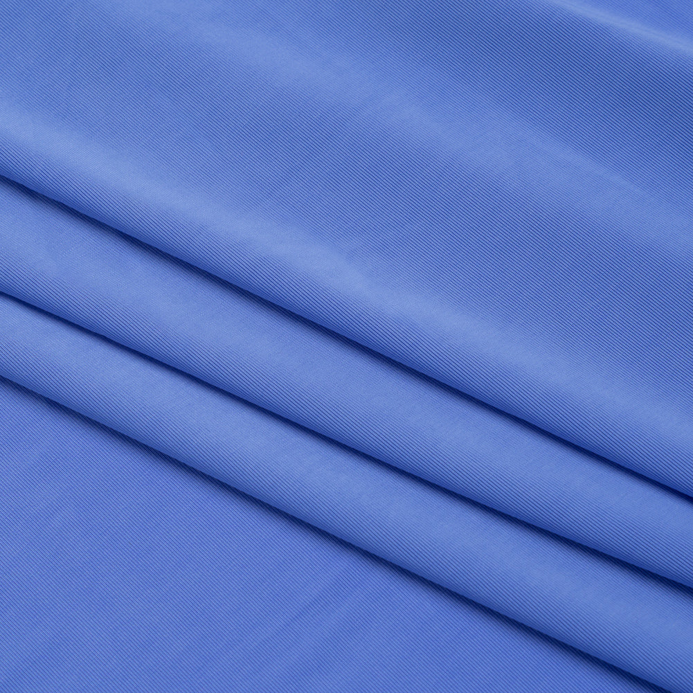 Famous Australian Designer French Blue Stretch Polyester Jersey Folded