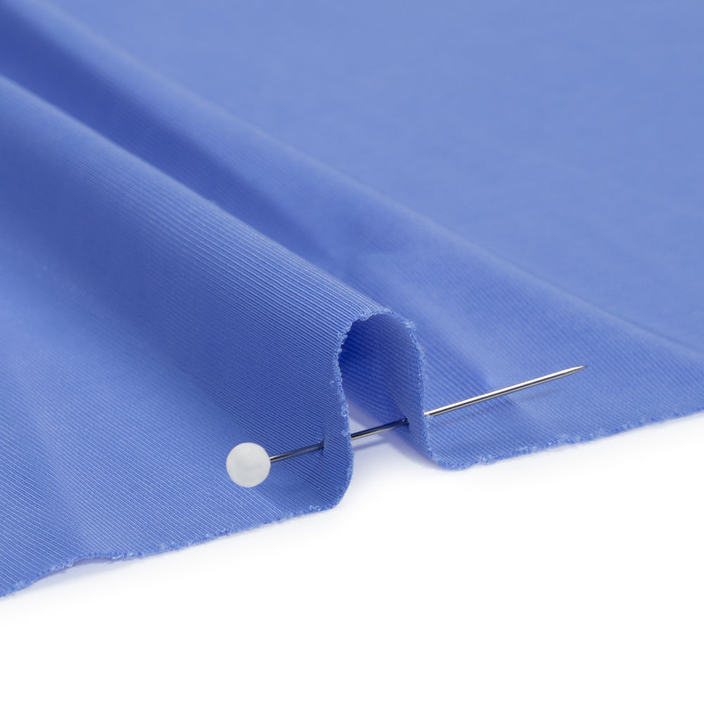 Famous Australian Designer French Blue Stretch Polyester Jersey Detail