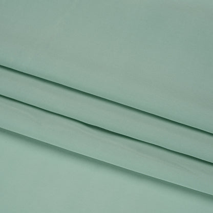 Famous Australian Designer Celadon Viscose Crepe de Chine Folded