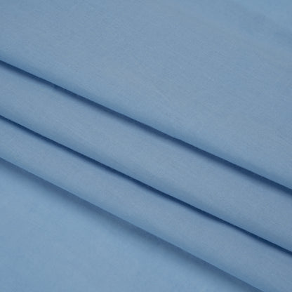 Famous Australian Designer Sky Blue Cotton Voile Folded