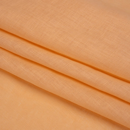 Famous Australian Designer Creamsicle Lightweight Linen Woven Folded