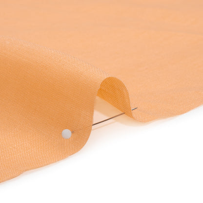 Famous Australian Designer Creamsicle Lightweight Linen Woven Detail