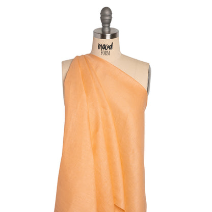 Famous Australian Designer Creamsicle Lightweight Linen Woven Drape