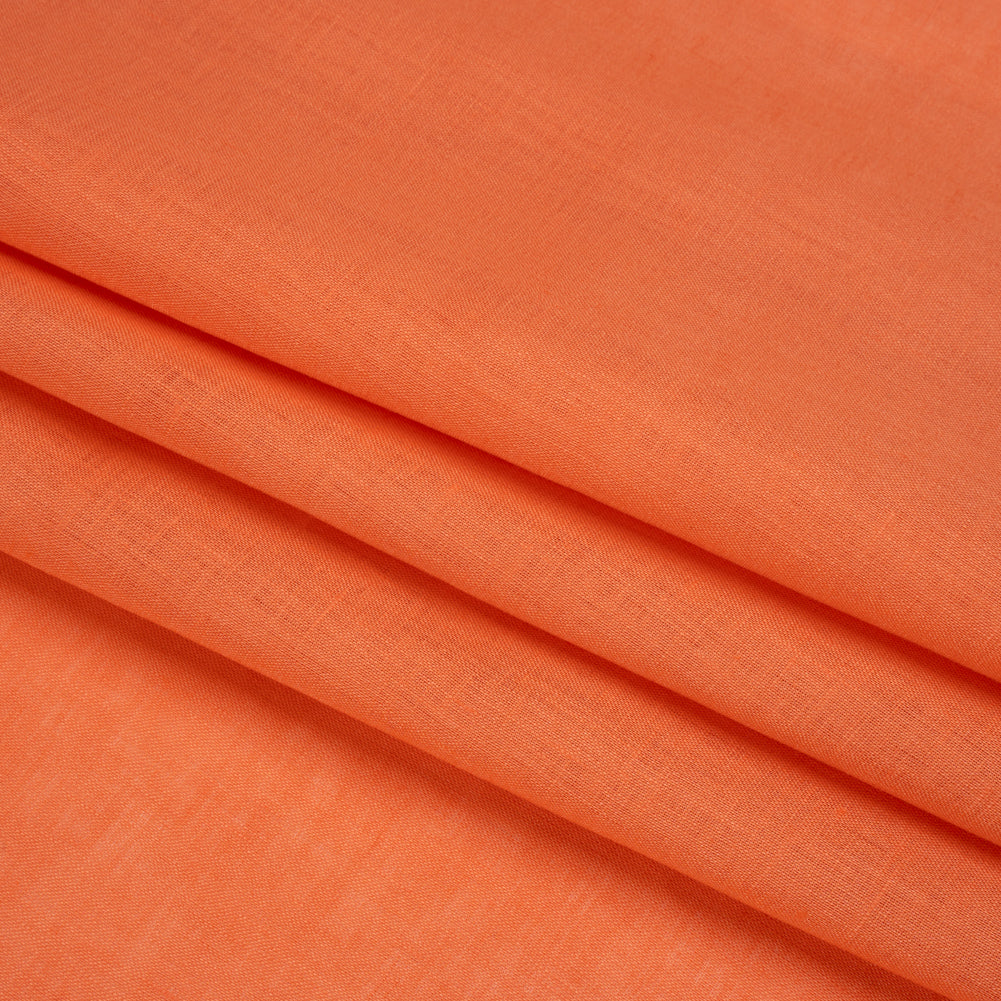 Famous Australian Designer Salmon Lightweight Linen Woven Folded