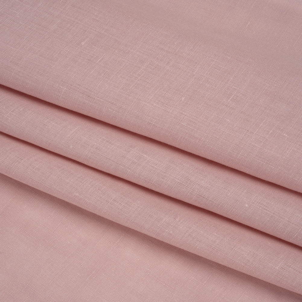 Famous Australian Designer Shell Pink Lightweight Linen Woven Folded