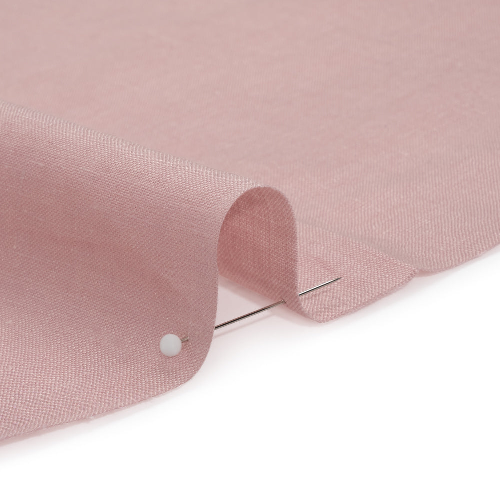 Famous Australian Designer Shell Pink Lightweight Linen Woven Detail