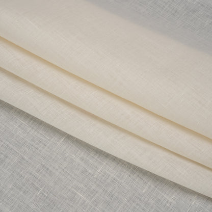 Famous Australian Designer Ivory Lightweight Linen Woven Folded