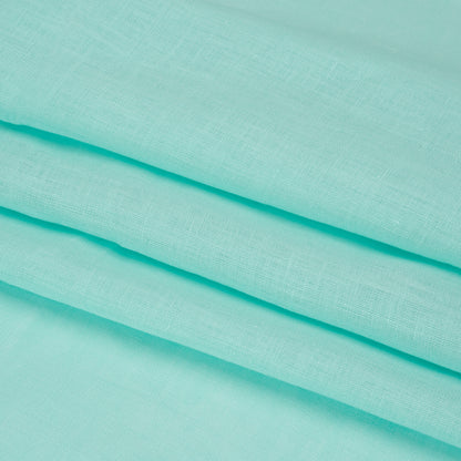Famous Australian Designer Robin's Egg Blue Lightweight Linen Woven Folded