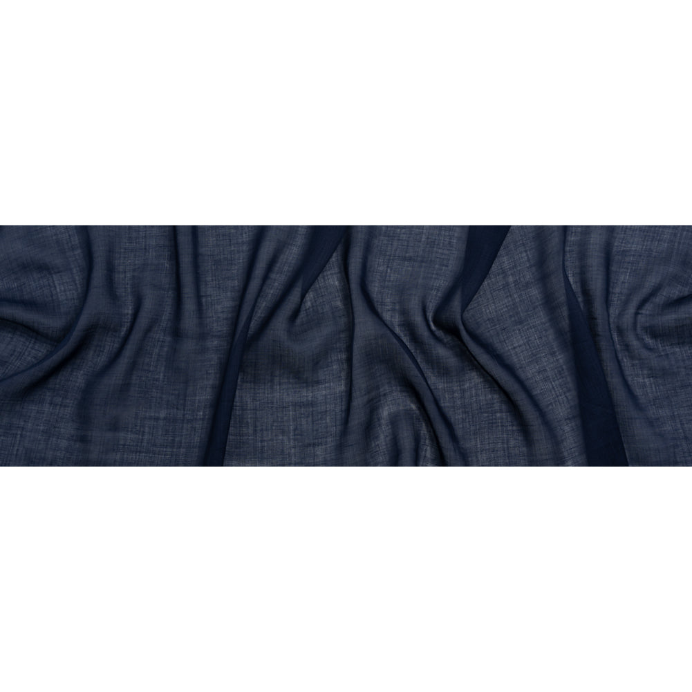 Famous Australian Designer Navy Lightweight Ramie Woven Full