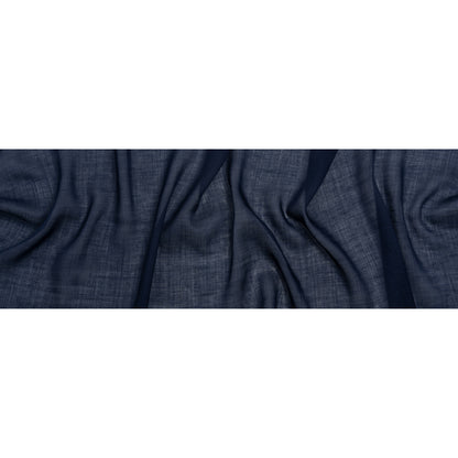 Famous Australian Designer Navy Lightweight Ramie Woven Full