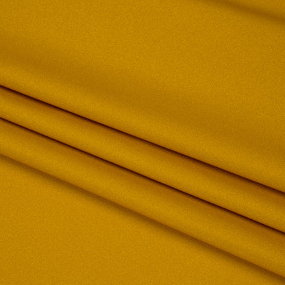 Famous Australian Designer Goldenrod Shimmering Stretch Polyamide Tricot Folded