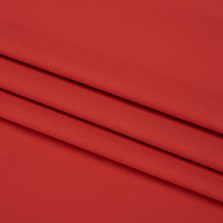 Famous Australian Designer Red Stretch Polyamide Interlock Knit Folded