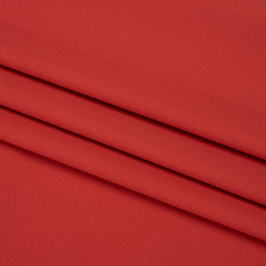 Famous Australian Designer Red Stretch Polyamide Interlock Knit Folded