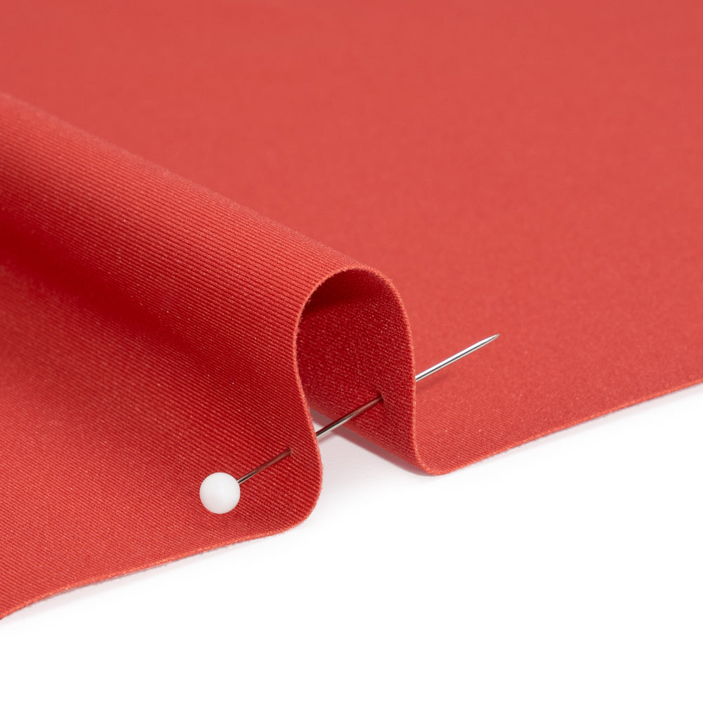 Famous Australian Designer Red Stretch Polyamide Interlock Knit Detail