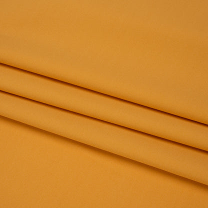 Famous Australian Designer Mustard Stretch Polyamide Interlock Knit Folded