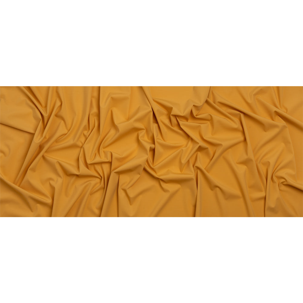 Famous Australian Designer Mustard Stretch Polyamide Interlock Knit Full