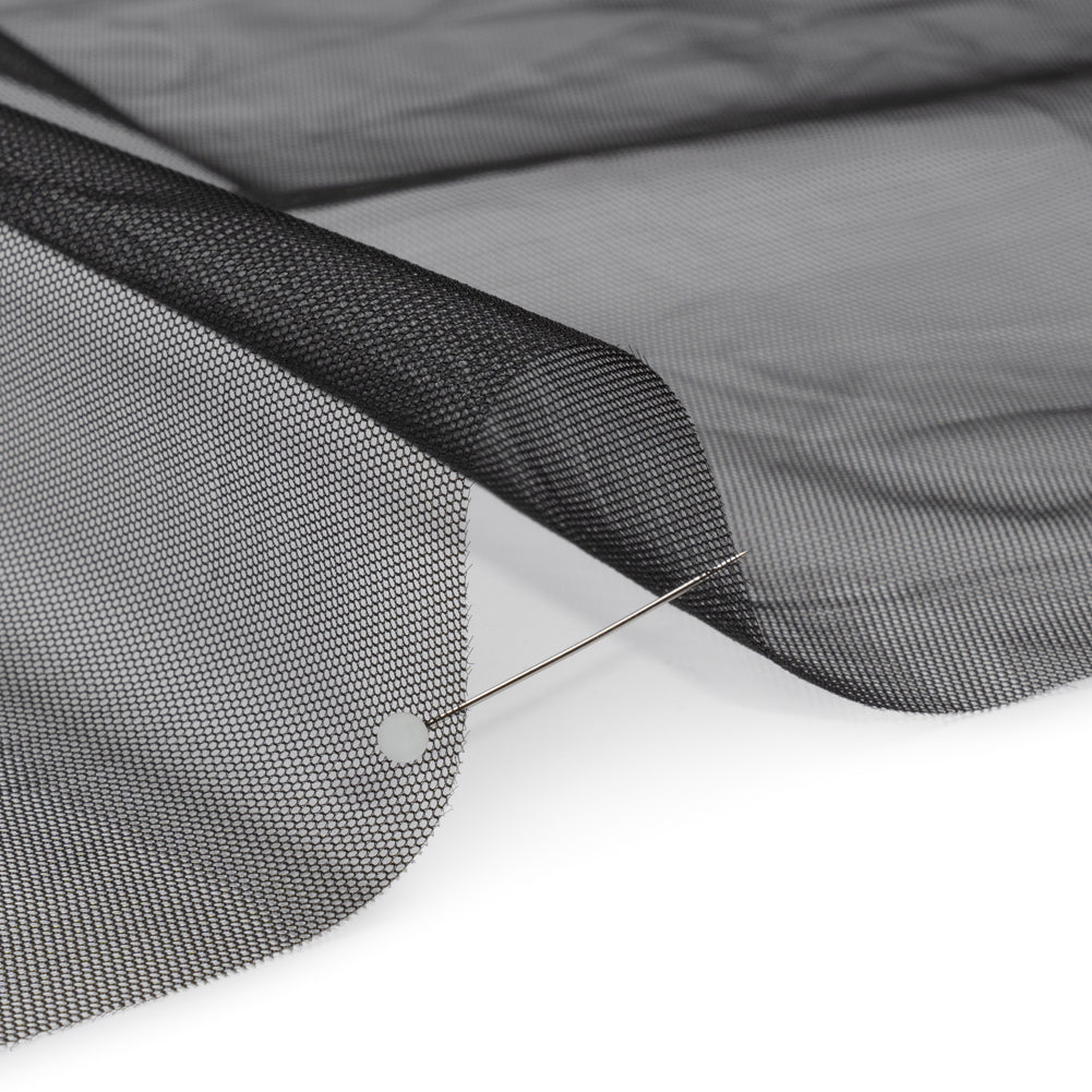 Famous Australian Designer Black Polyester Tulle Detail