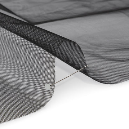 Famous Australian Designer Black Polyester Tulle Detail