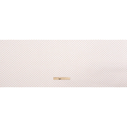 Famous Australian Designer Peach Little Flocked Polka Dots Polyester Tulle Full