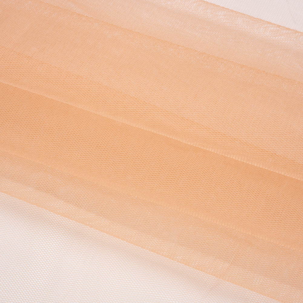 Famous Australian Designer Apricot Nectar Stiff Polyester Tulle Folded