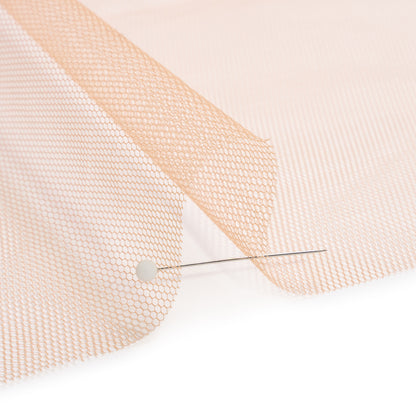 Famous Australian Designer Apricot Nectar Stiff Polyester Tulle Detail