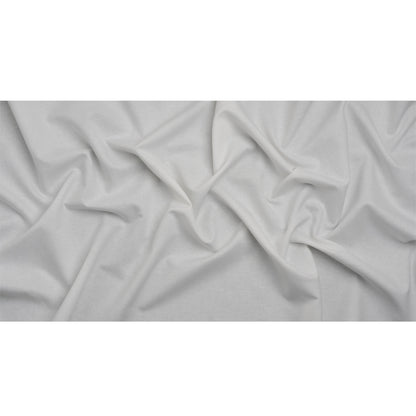 Famous Australian Designer White Linen and Cotton Woven with Soft Polyester Backing Full