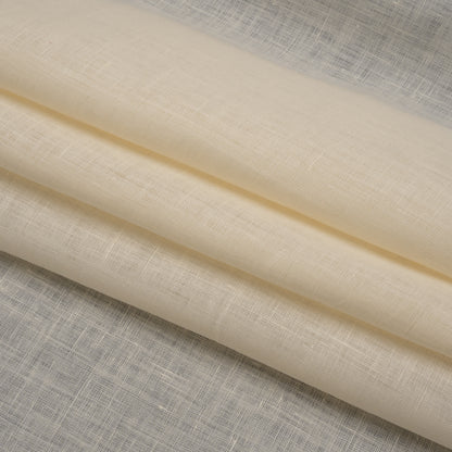 Famous Australian Designer Cream Lightweight Linen Woven Folded