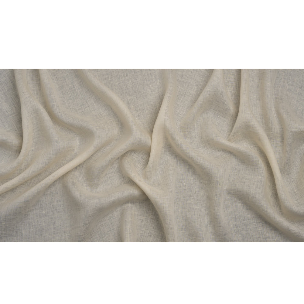 Famous Australian Designer Cream Lightweight Linen Woven Full