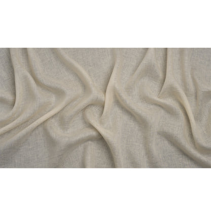 Famous Australian Designer Cream Lightweight Linen Woven Full