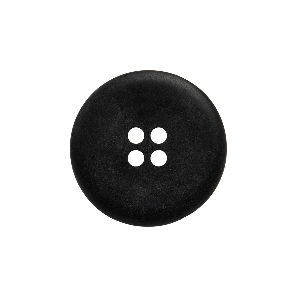 Rolled Rim 4-Hole Plastic Button - Silver and Gray Iridescent - 36L/23mm