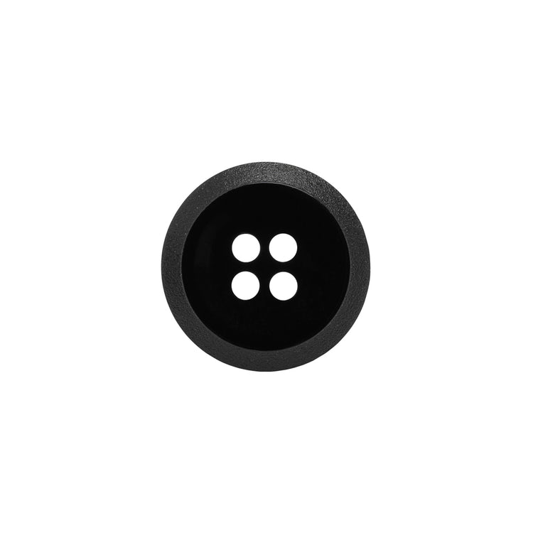 template--25130090922057__main-Plastic 4-Hole Button - Black Dish Shaped Matte Rim - 24L/15mm