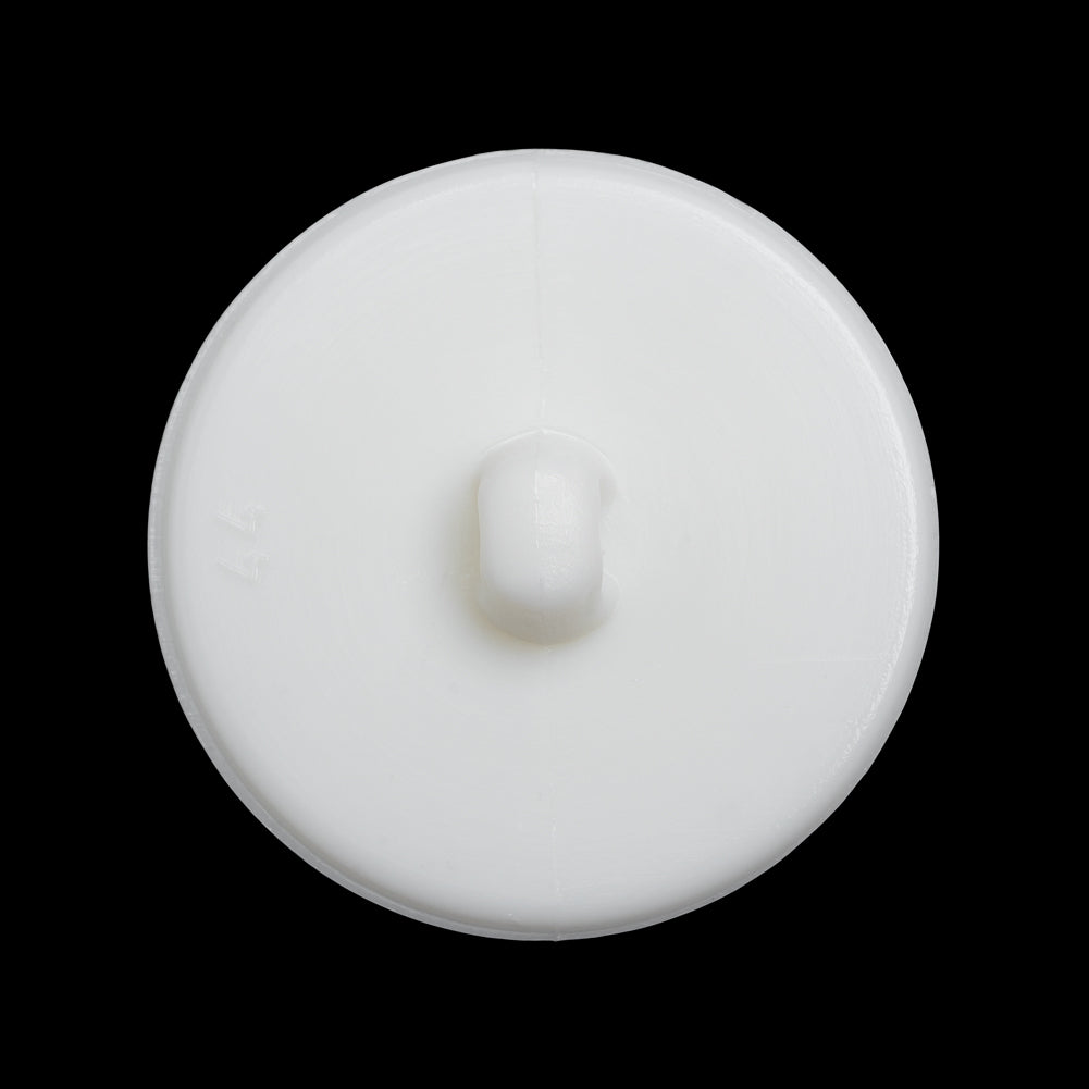 Faceted Plastic Shank Back Button - White and Silver Faux Gems - 44L/28mm - Detail