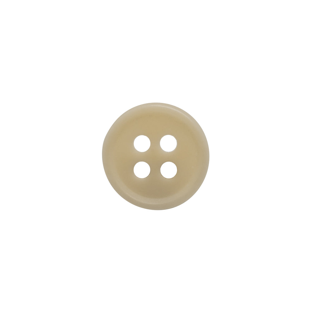 Bone 4-Hole Button - 20L/12.5mm - Off White Narrow Rim