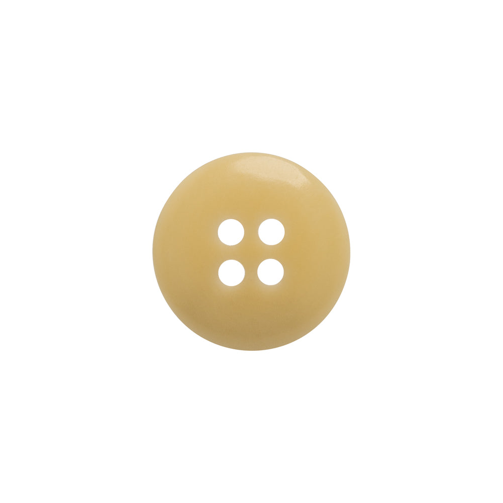 Horn 4-Hole Button - 24L/15mm - Light Beige Narrow Rim