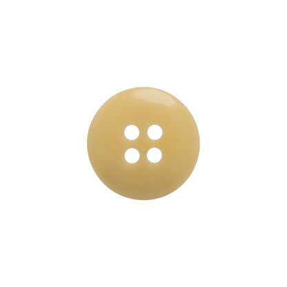 Horn 4-Hole Button - 24L/15mm - Light Beige Narrow Rim