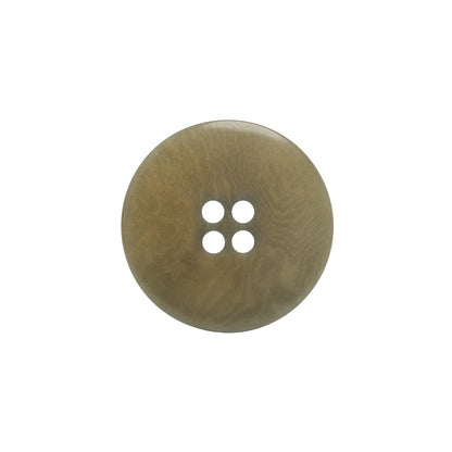 Horn 4-Hole Button - 32L/20mm - Light Gray Green Narrow Rim