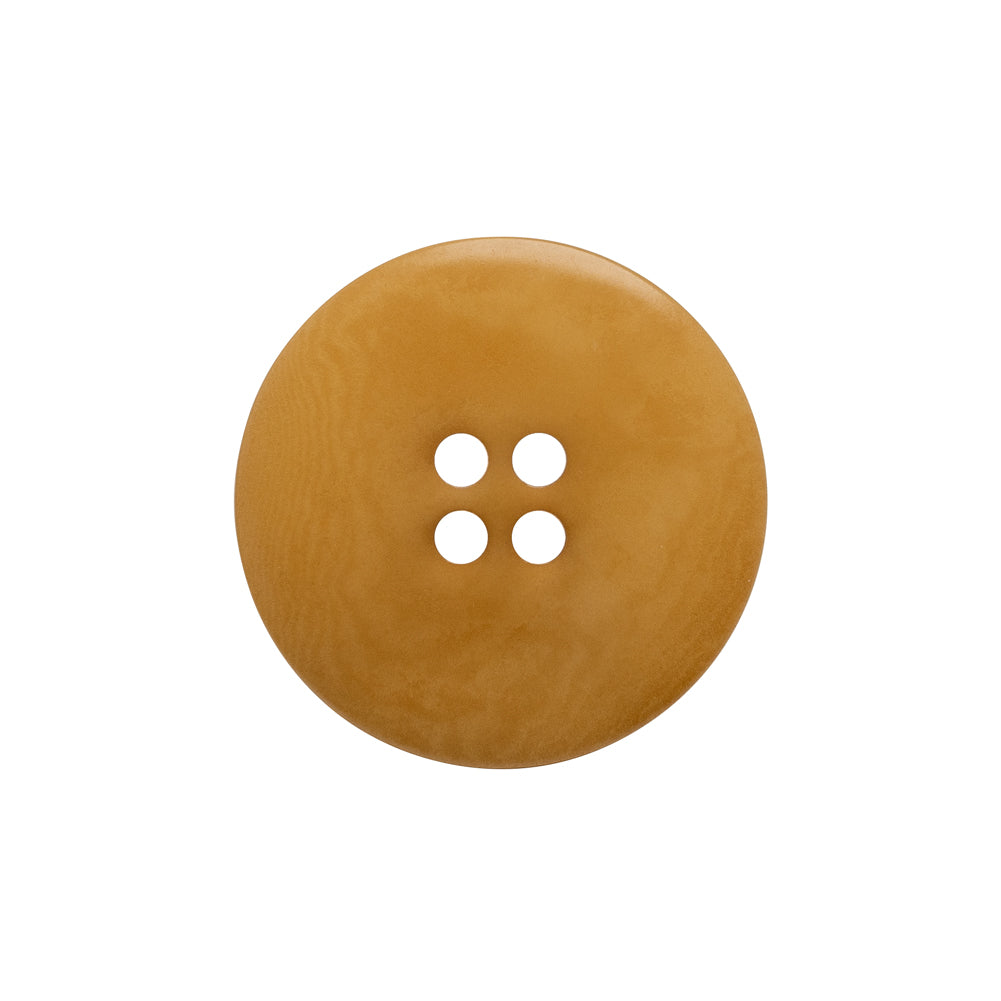 Horn 4-Hole Button - 36L/23mm - Caramel Beige Swirled