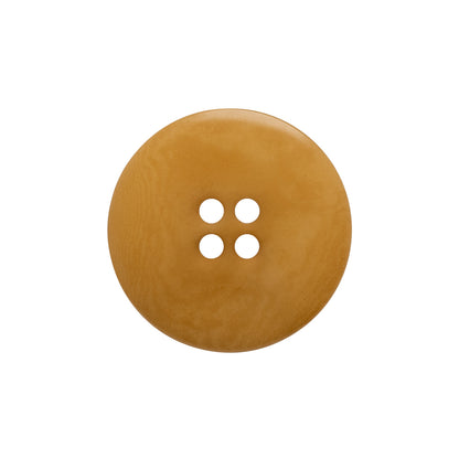 Horn 4-Hole Button - 36L/23mm - Caramel Beige Swirled