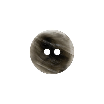 Plastic 2-Hole Button - 28L/18mm - Translucent Gray Swirl