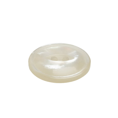 Plastic 2-Hole Button - 36L/23mm - Translucent White Swirl