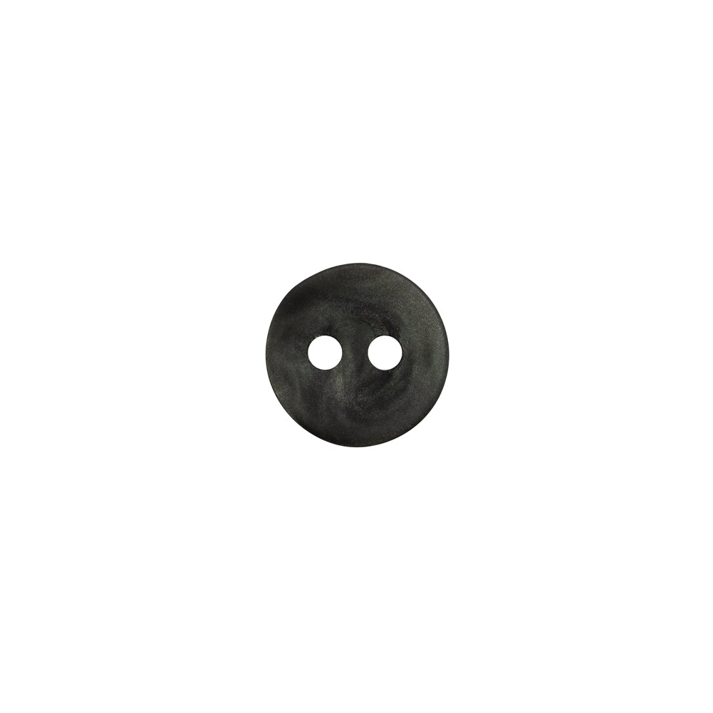 Plastic 2-Hole Button - 16L/10mm - Shimmering Charcoal