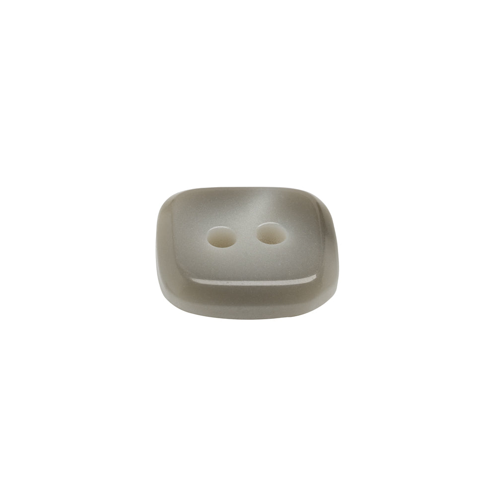 Square Plastic 2-Hole Button - 24L/15mm - Gray Ombre