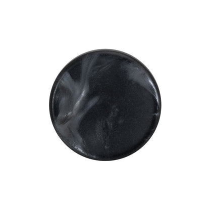 Plastic Shank Back Button - 36L/23mm - Charcoal and Gray Shimmer Swirl