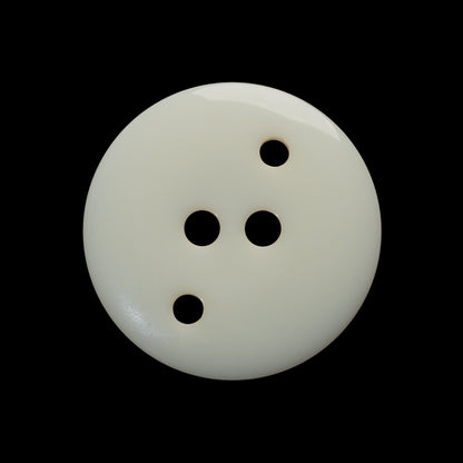 Plastic 2-Hole Button - 40L/25.5mm - Iridescent Ivory Stairstep with Decorative Holes