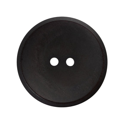 Plastic 2-Hole Button - 44L/28mm - Charcoal Gray and Purple Shimmer Shallow Plate