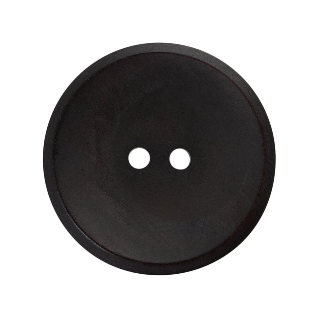 Plastic 2-Hole Button - 44L/28mm - Charcoal Gray and Purple Shimmer Shallow Plate