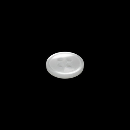 Plastic 4-Hole Button - 18L/11.5mm - Luminous White