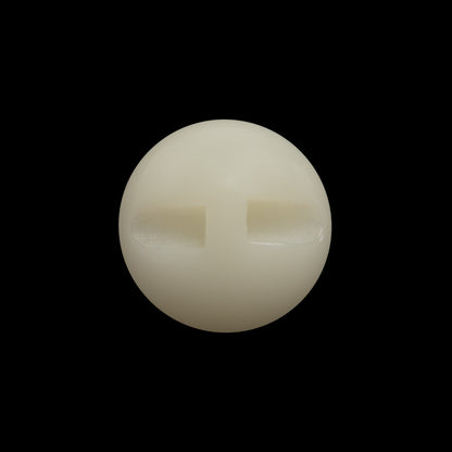 Plastic Self-Back Button - 32L/20mm - Ivory Tire Rim with Gold Disc Center