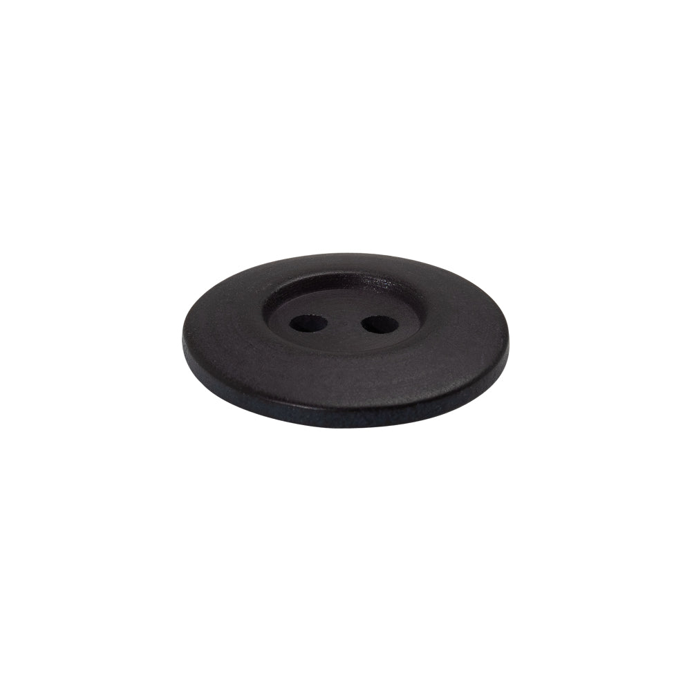 Plastic 2-Hole Button - 32L/20mm - Purple-Black Low Inkwell